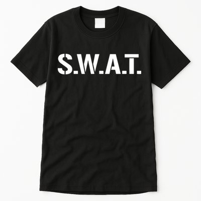SWAT Costume Funny Halloween Group Outfit Tall T-Shirt