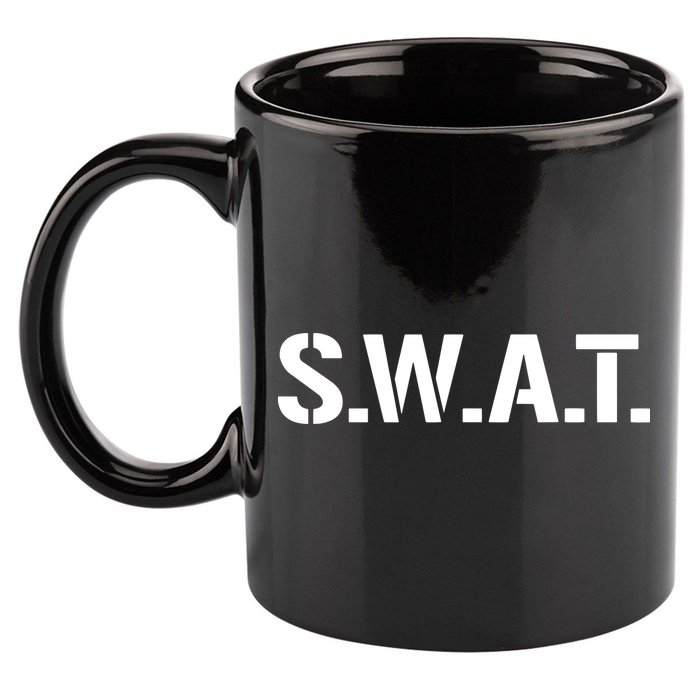SWAT Costume Funny Halloween Group Outfit 11oz C Handle Ceramic Mug