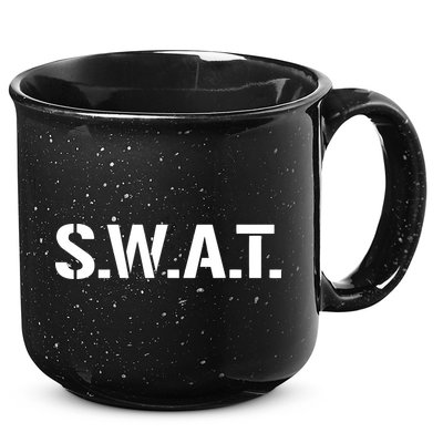 SWAT Costume Funny Halloween Group Outfit 15oz Campfire Ceramic Mug