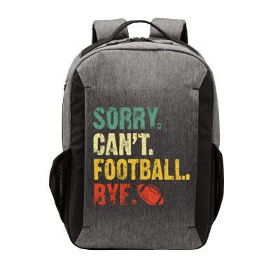 Sorry CanT Football Bye Funny Football Vintage Retro Vector Backpack