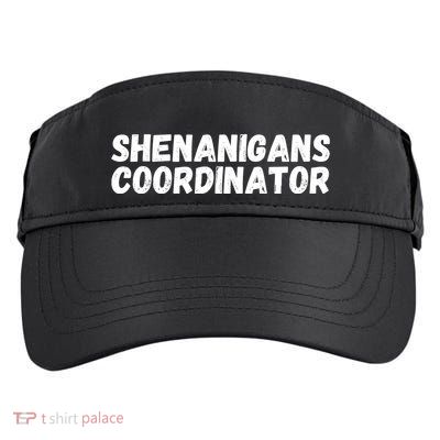 Shenanigans Coordinator Funny St Patrick's Day Adult Drive Performance Visor