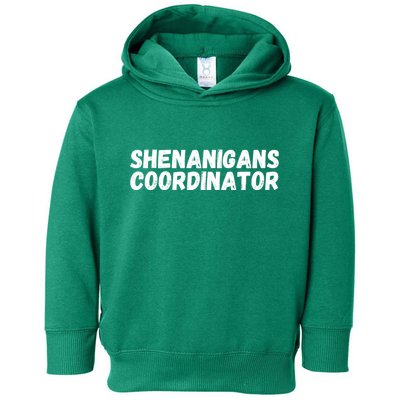 Shenanigans Coordinator Funny St Patrick's Day Toddler Hoodie