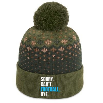 Sorry Cant Football Bye Funny Footballer The Baniff Cuffed Pom Beanie