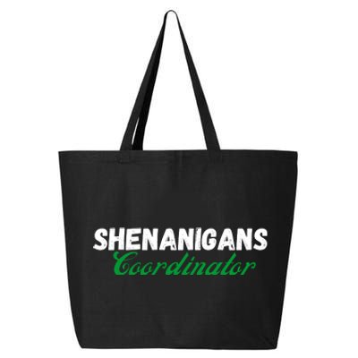 Shenanigans Coordinator Funny St Patrick's Day 25L Jumbo Tote