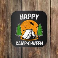 Spooky Camping Fun Happy Camp O Ween Coaster