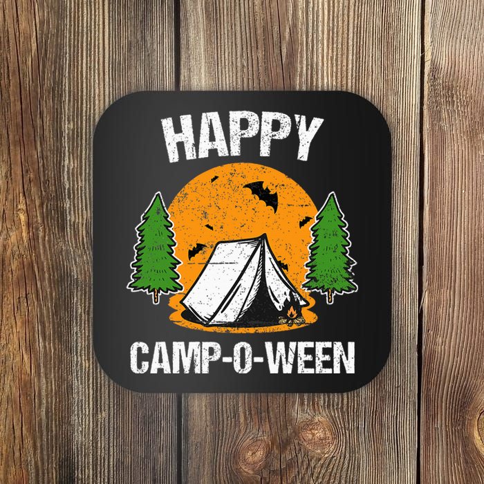 Spooky Camping Fun Happy Camp O Ween Coaster