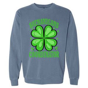 Shenanigans Coordinator Funny Teacher St. Patrick's Day Cute Garment-Dyed Sweatshirt