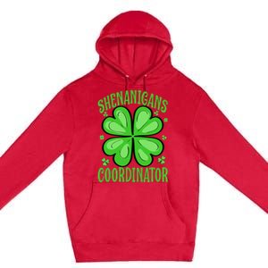 Shenanigans Coordinator Funny Teacher St. Patrick's Day Cute Premium Pullover Hoodie