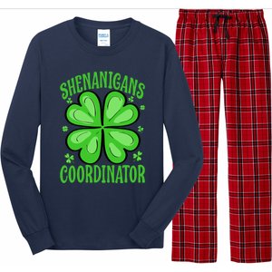 Shenanigans Coordinator Funny Teacher St. Patrick's Day Cute Long Sleeve Pajama Set