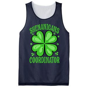 Shenanigans Coordinator Funny Teacher St. Patrick's Day Cute Mesh Reversible Basketball Jersey Tank