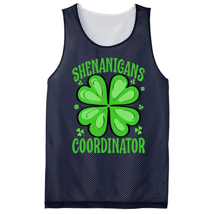 Shenanigans Coordinator Funny Teacher St. Patrick's Day Cute Mesh Reversible Basketball Jersey Tank