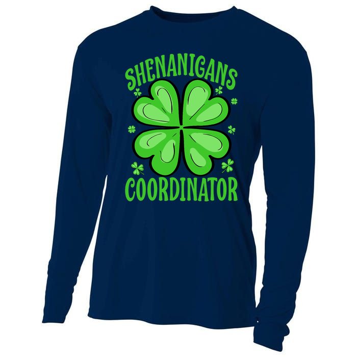 Shenanigans Coordinator Funny Teacher St. Patrick's Day Cute Cooling Performance Long Sleeve Crew