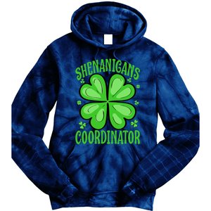 Shenanigans Coordinator Funny Teacher St. Patrick's Day Cute Tie Dye Hoodie