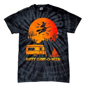 Spooky Camping Fun Happy Camp O Ween Tie-Dye T-Shirt