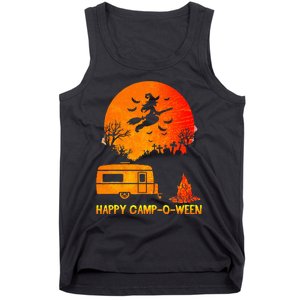 Spooky Camping Fun Happy Camp O Ween Tank Top