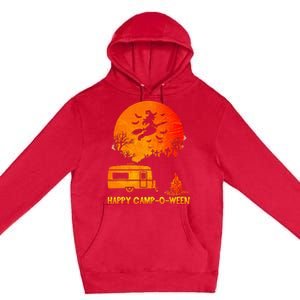 Spooky Camping Fun Happy Camp O Ween Premium Pullover Hoodie