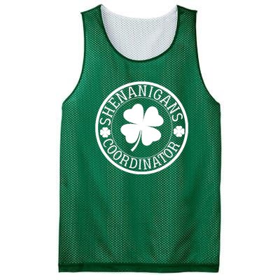 Shenanigans Coordinator Funny St Patrick's Day Mesh Reversible Basketball Jersey Tank