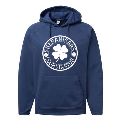 Shenanigans Coordinator Funny St Patrick's Day Performance Fleece Hoodie