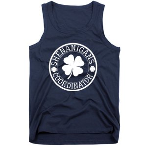 Shenanigans Coordinator Funny St Patrick's Day Tank Top