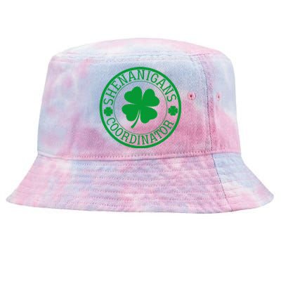 Shenanigans Coordinator Funny St Patrick's Day Tie-Dyed Bucket Hat