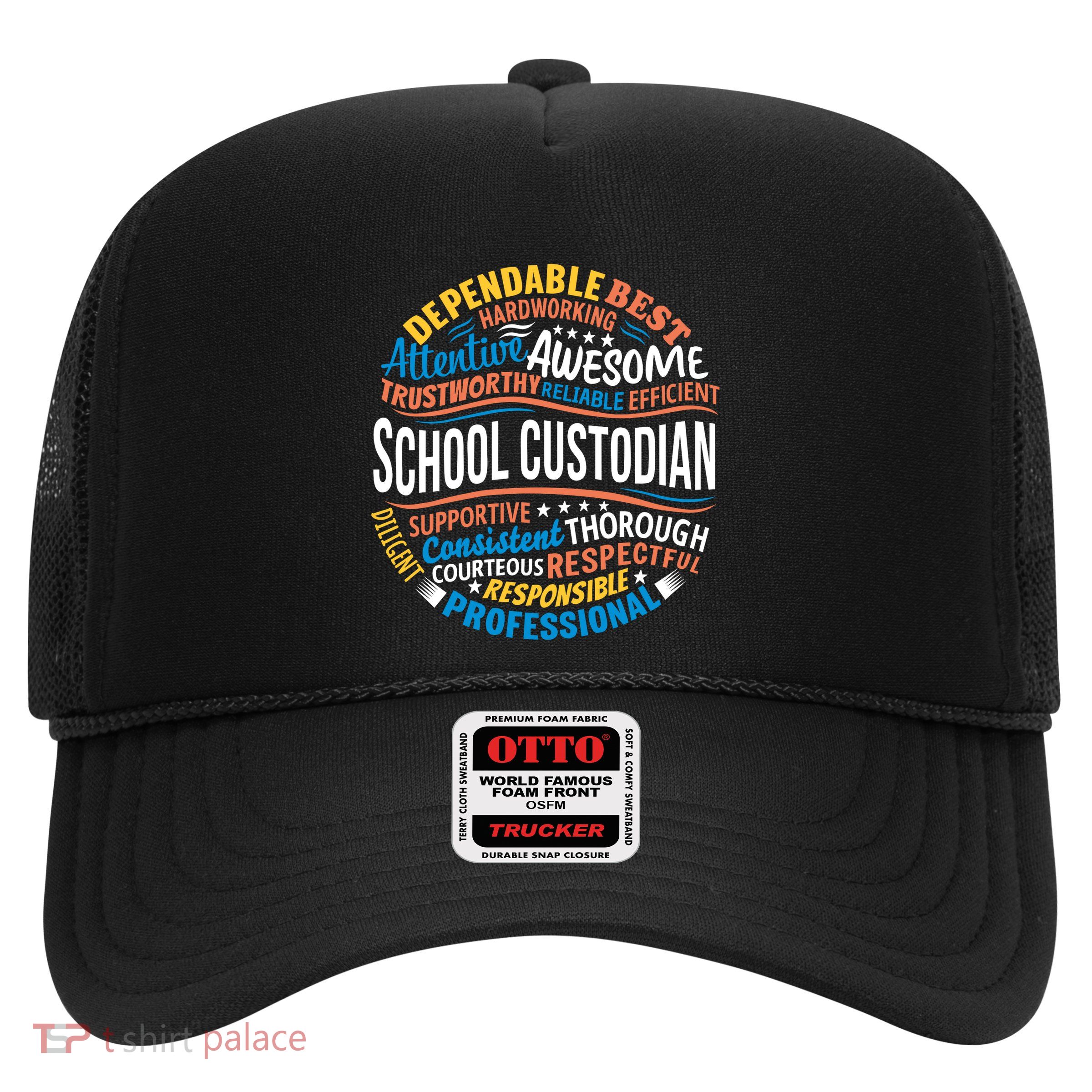 School Custodians Funny Appreciation Gift Trucker Hat