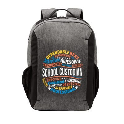 School Custodians Funny Appreciation Gift Vector Backpack