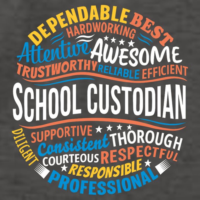 School Custodians Funny Appreciation Gift Vector Backpack