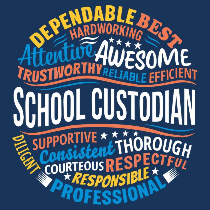 School Custodians Funny Appreciation Gift Cooling Performance Crew T-Shirt