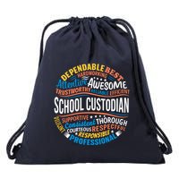 School Custodians Funny Appreciation Gift Drawstring Bag
