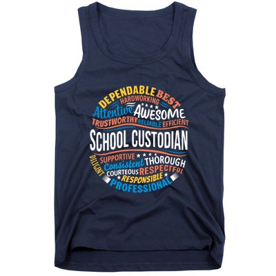 School Custodians Funny Appreciation Gift Tank Top