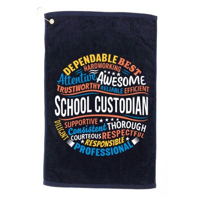 School Custodians Funny Appreciation Gift Golf Towel