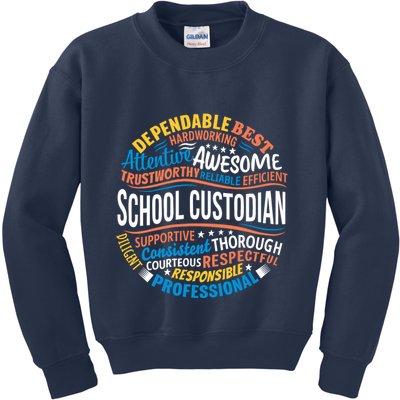 School Custodians Funny Appreciation Gift Kids Sweatshirt