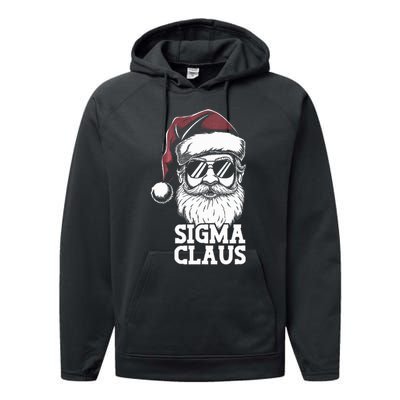 Sigma Claus Funny Christmas Santa Claus Sarcastic Joke Performance Fleece Hoodie