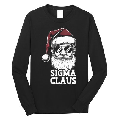 Sigma Claus Funny Christmas Santa Claus Sarcastic Joke Long Sleeve Shirt