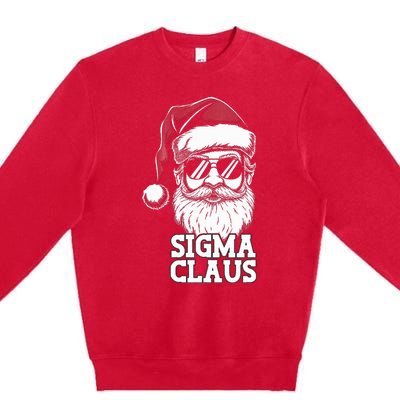 Sigma Claus Funny Christmas Santa Claus Sarcastic Joke Premium Crewneck Sweatshirt