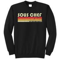 Sous Chef Funny Job Title Profession Birthday Worker Idea Tall Sweatshirt