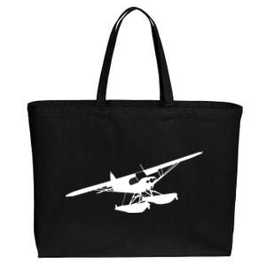 Super Cub Floatplane Airplane Bushplane Flying Pilot Cotton Canvas Jumbo Tote