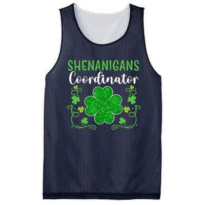 Shenanigans Coordinator Funny St Patrick's Day Teacher Mesh Reversible Basketball Jersey Tank