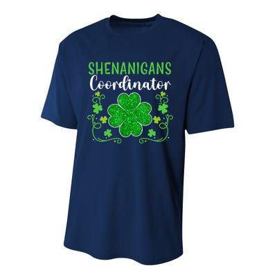 Shenanigans Coordinator Funny St Patrick's Day Teacher Performance Sprint T-Shirt