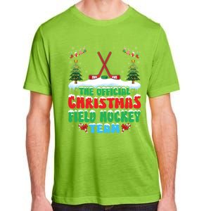 Snow Christmas Field Hockey Team Field Hockey Player Xmas Gift Adult ChromaSoft Performance T-Shirt