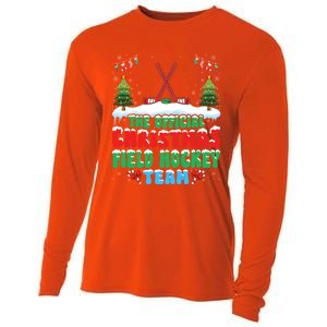 Snow Christmas Field Hockey Team Field Hockey Player Xmas Gift Cooling Performance Long Sleeve Crew