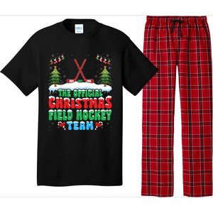 Snow Christmas Field Hockey Team Field Hockey Player Xmas Gift Pajama Set