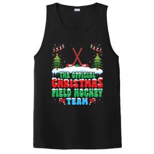 Snow Christmas Field Hockey Team Field Hockey Player Xmas Gift PosiCharge Competitor Tank