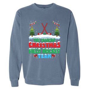 Snow Christmas Field Hockey Team Field Hockey Player Xmas Gift Garment-Dyed Sweatshirt