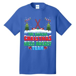 Snow Christmas Field Hockey Team Field Hockey Player Xmas Gift Tall T-Shirt