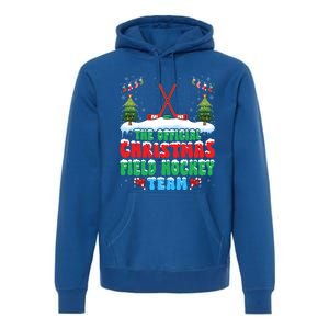 Snow Christmas Field Hockey Team Field Hockey Player Xmas Gift Premium Hoodie