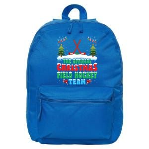 Snow Christmas Field Hockey Team Field Hockey Player Xmas Gift 16 in Basic Backpack