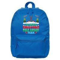 Snow Christmas Field Hockey Team Field Hockey Player Xmas Gift 16 in Basic Backpack