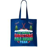 Snow Christmas Field Hockey Team Field Hockey Player Xmas Gift Tote Bag