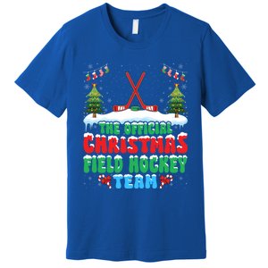 Snow Christmas Field Hockey Team Field Hockey Player Xmas Gift Premium T-Shirt